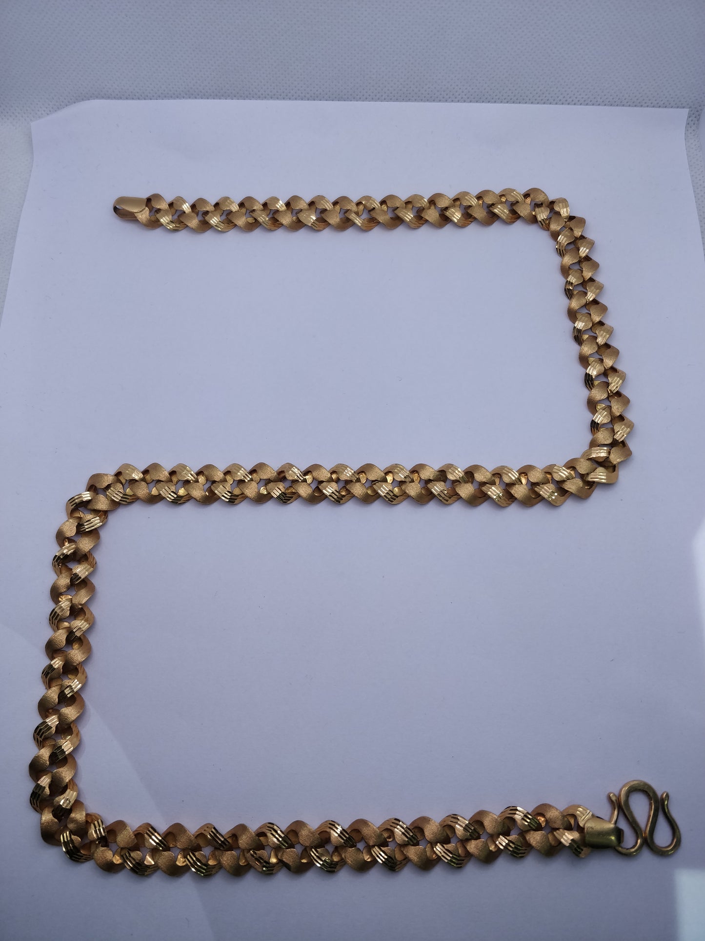 Royal Matte Cuban Gold Chain | Purity 22 Carat | Weight 54.5G