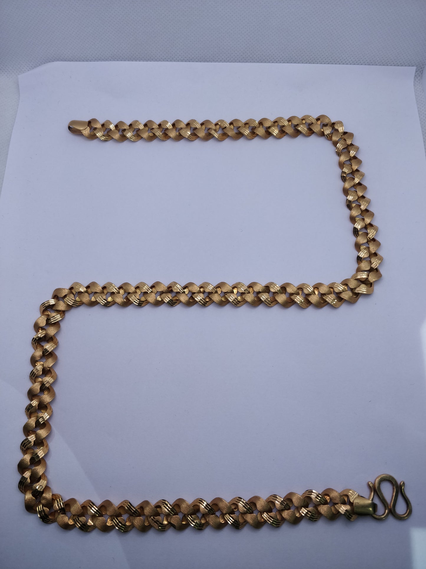Royal Matte Cuban Gold Chain | Purity 22 Carat | Weight 54.5G