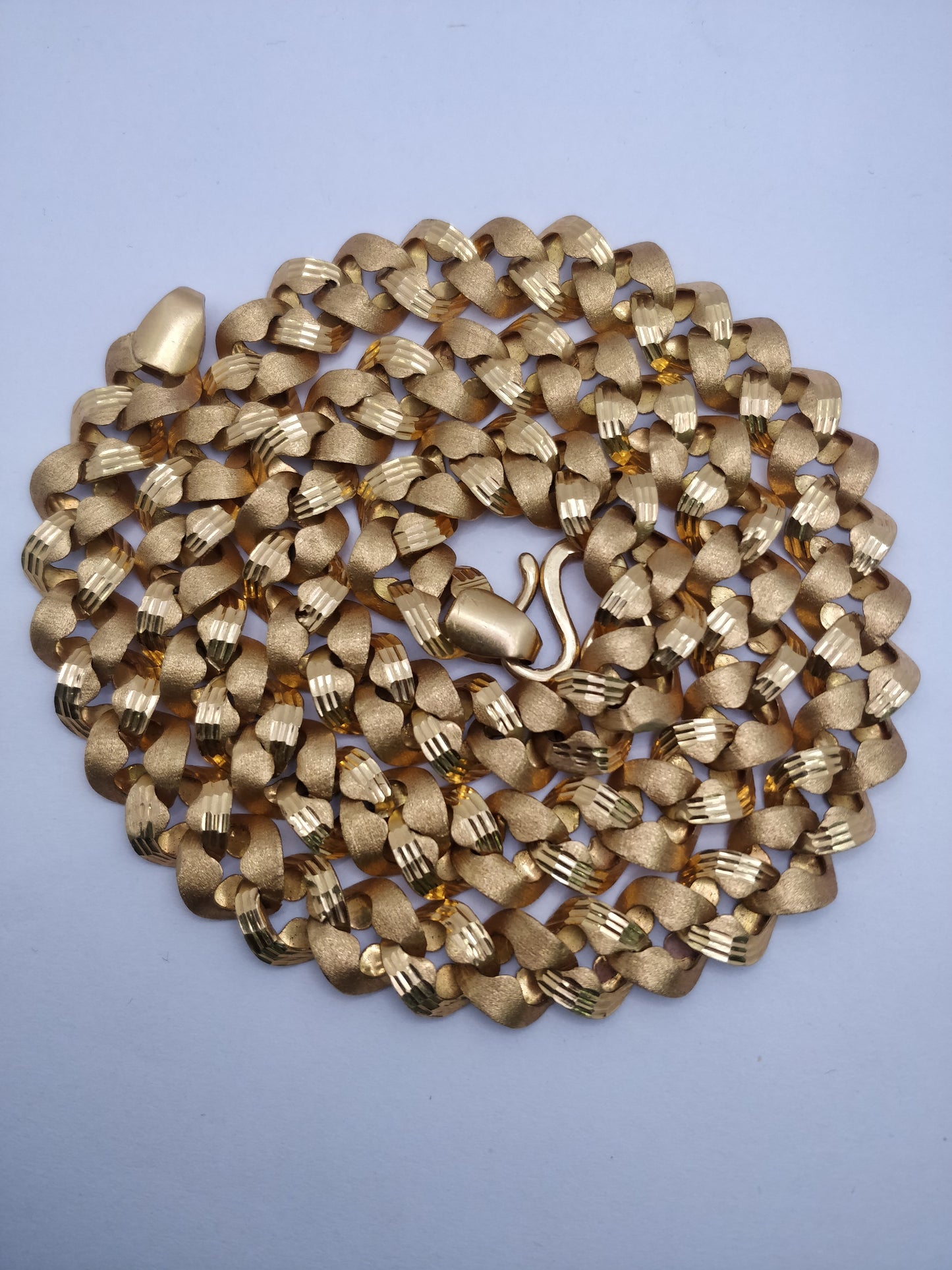 Royal Matte Cuban Gold Chain | Purity 22 Carat | Weight 54.5G