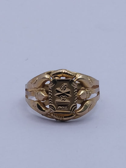 Minimal Gold Ring with Elegant Design | Purity 18 Carat | Weight 2.61G