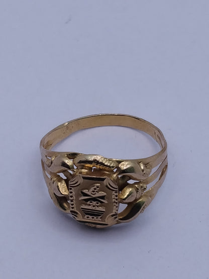 Minimal Gold Ring with Elegant Design | Purity 18 Carat | Weight 2.61G