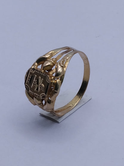 Minimal Gold Ring with Elegant Design | Purity 18 Carat | Weight 2.61G