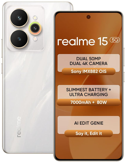 Realme 15 5G - Used phone Handset - Manufacturer Provided Image